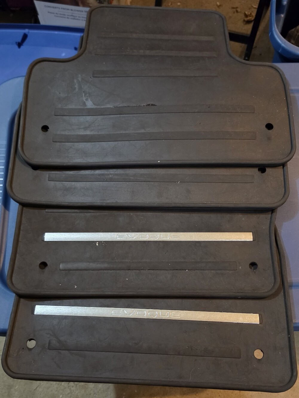 Range Rover Evoque Black All-Weather Car Floor Mats